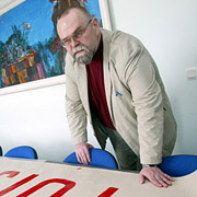 Председатель Центрального союза профсоюзов Эстонии Харри Талига. Фото : ETV24.EE .