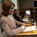 Кейт Пентус - руководитель самой крупной партийной фракции в Рийгикогу. Фото: Райго Паюла с сайта postimees.ee .