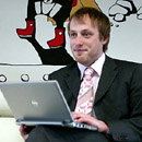 Председатель правления AS Webmedia Таави Котка. Фото : ETV24.EE .