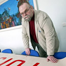 Председатель Центрального союза профсоюзов Эстонии Харри Талига. Фото : ETV24.EE .