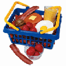 Продуктовая корзина. Иллюстративное фото.